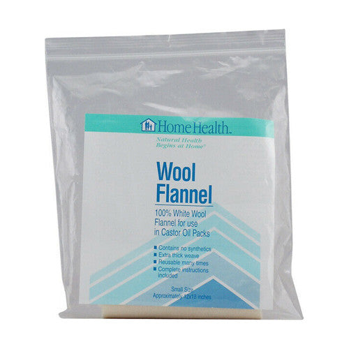 Home Health Wool Flannel Small, White Wool Flannel Cloth, 1 Ea